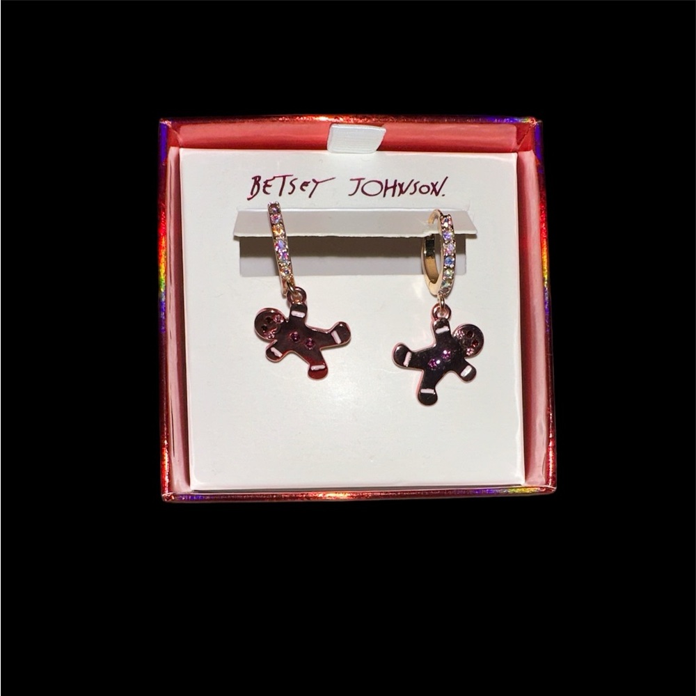 Betsey Johnson gingerbread earrings